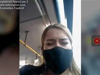 Adolescent ב א אוטובוס ריסטורי mov שלה פטמות risky, חופשי סקס סרט 76