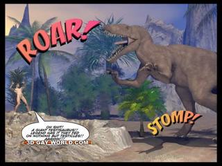 Cretaceous قضيب 3d مثلي الجنس فكاهي الخيال العلمي قذر فيلم قصة