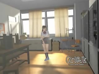 Fantastic 3D Hentai young woman Gives Titjob