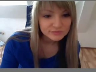 Warga german cantik remaja pada webcam sebahagian satu
