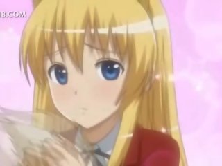 Fragile anime blondinka süýji emjekler licked and künti pounded hard